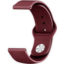  Apsuwa Spovan Felix Uyumlu Kordon Lüx Silikon Saat Kordonu Kayış 20/K11-MÜRDÜM