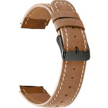  Apsuwa Spovan E2 Uyumlu Kordon Faux Deri Silikon Saat Kordonu 22/K29--KAHVERENGI