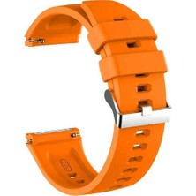  Apsuwa Spovan S2 Uyumlu Kordon Gross Silikon Saat Kordonu 22/K26--TURUNCU