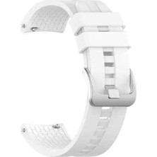  Apsuwa Spovan Gtx Uyumlu Kordon Labyrinth Silikon Saat Kordonu 22/K23--BEYAZ