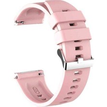 Apsuwa  Apsuwa Spovan S2 Uyumlu Kordon Gross Silikon Saat Kordonu 22/K26--PEMBE