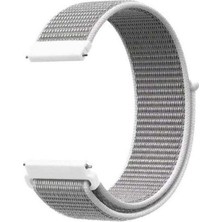  Apsuwa Xiaomi Mi Watch Uyumlu Kordon Velcro Kumaş Saat Kordonu 22/LM10--BEYAZ