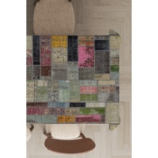 RugViva Leke Tutmayan Leke Tutmayan Dokuma Elit Yıkanır Kumaş Patchwork Kırk Yama Masa Örtüsü MSO346