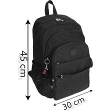 Relaxion Rky Serenity Relaxion Su Geçirmez Krinkıl Kumaş Geniş Iç Hacimli Çok Bölmeli Günlük-Okul-Seyahat Sırt Çantası