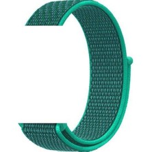 Apsuwa Amazfit Bip U Pro Uyumlu Kordon Cırtcırt Kumaş Saat Kordonu 20/K03-SU Yeşili