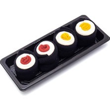 Too'b Sushi Maki Tuna, Maki Oshinko Desenli  Unisex Renkli Çorap 2 Çift