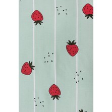Mulberry Çilek Desenli Tek Kişilik Pike Yatak Örtüsü 170 x 230