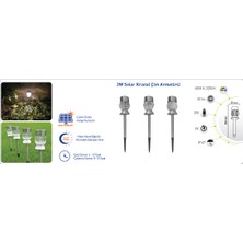 Forlife 3W Solar Kristal Çim Armatürü Beyaz FL-3230