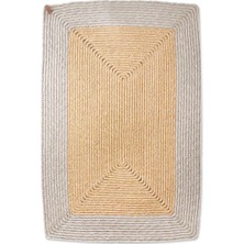 The Mia Jüt Dikdörtgen Halı Bambu Gri 90X60 cm