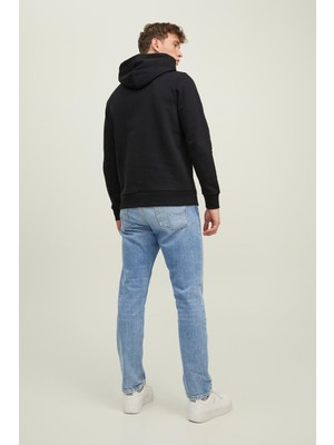 Jack & Jones Jjlock Sweat Hood Siyah Erkek Sweatshirt