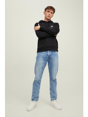 Jack & Jones Jjlock Sweat Hood Siyah Erkek Sweatshirt