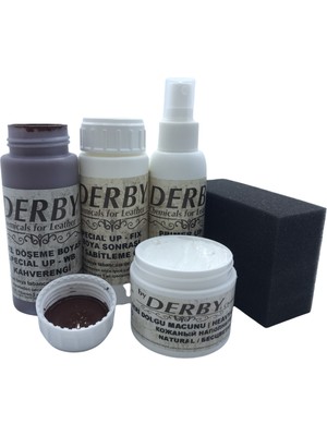 Derby Deri Direksiyon Deri Döşeme Boyası 5'li Set Standart Renkler