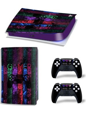 Kt Grup Gamer Playstation 5 Dijital Versiyon Sticker Kaplama Seti