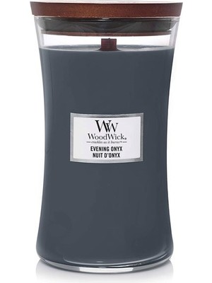 Wood Wick 93050E Ww Büyük Kavanoz Mum Evening Onyx