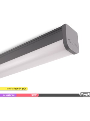 Ack 36W LED Bant Etanj Armatür 3000K Gün Işığı 120CM