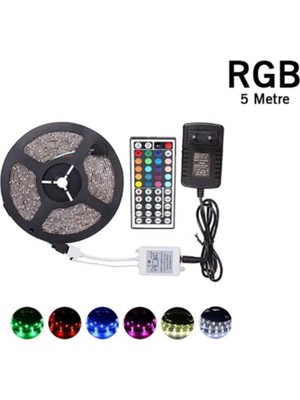 Cata Rgb Şerit LED Seti 5m 15 Renk + Trafo + Kumanda CT-4558