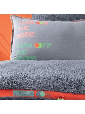 Yataş Bedding Coverme Music Tek Kişilik Battaniye Nevresim Takımı - Indigo