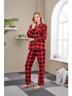 Pjs Kadın Önden Düğmeli Pijama Takımı 23557
