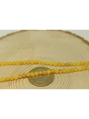 Yaşam Tohumu Akik Taşı Faset Kesim 4mm/10 Adet (24040-1)