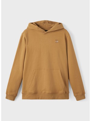 Lmtd Düz Erkek Çocuk Hardal Sweatshirt Nlmnote Ls Sweat W Hood