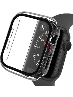 E2M Apple Watch 38MM Sense Kasa ve Ekran Koruyucu Şeffaf
