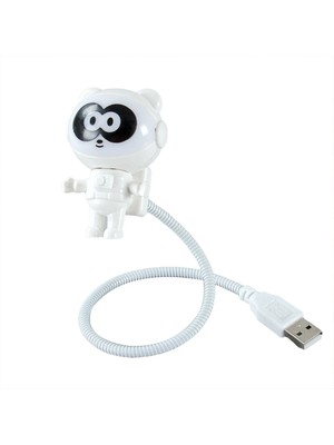 Keyfim Shop Panda Astronot USB LED Gece Lambası