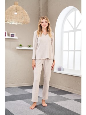 Pjs Kadın Uzun Kollu Pijama Takımı 23551