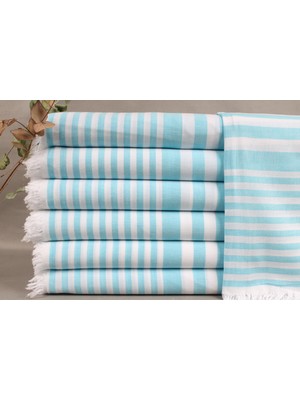 Kayra Export Turkuaz Hediye Plaj Havlusu Hediye Havlu 90 x 172 cm Pamuk Peştamal Bebek Battaniyesi