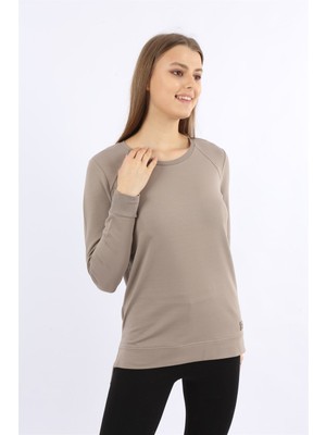 Banada Moda Uzun Kollu Bisiklet Yaka Perfect Mood Sweatshirt