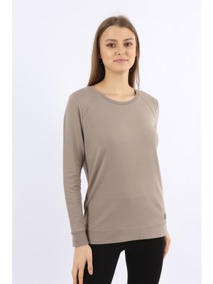 Banada Moda Uzun Kollu Bisiklet Yaka Perfect Mood Sweatshirt