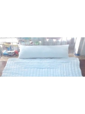 Mandaş Karı Koca Yastığı, Doğal Pamuk Yastık, Double Size Uzun Maxi Boy Yastık 50 x150 cm