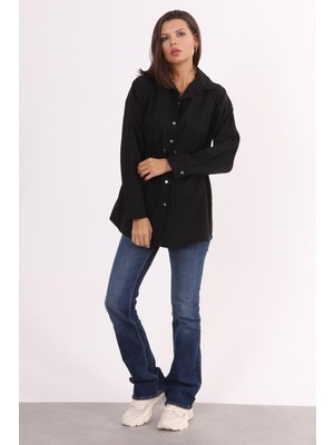 Clew Bağcıklı Poplin Kadın Gömlek 22K0134