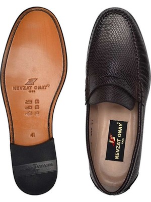 Nevzat Onay Kahverengi Klasik Rok Kösele Erkek Ayakkabı -11139-