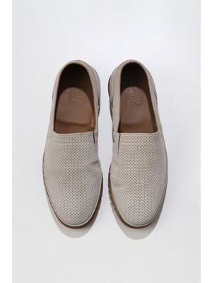 Bueno Shoes Gri Süet Erkek Klasik Ayakkabı
