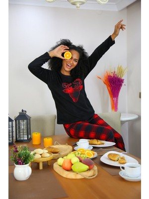 Akbeniz Welsoft Polar Kadın Pijama Takımı 8509