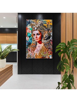 SML Tablo Kleopatra Kolaj Grafiti Kanvas Tablo