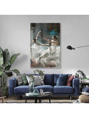 SML Tablo Lirik Dans Eden Dans Grubu Kanvas Tablo