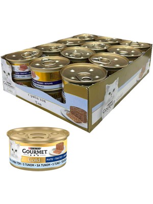 Purina Gourmet Gold Kıyılmış Ton Balıklı 24 Adet Yaş Mama 85GR