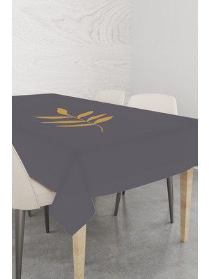 RugViva Leke Tutmayan Dokuma Elit Yıkanır Leke Tutmayan Kumaş Yaprak Masa Örtüsü MSO042