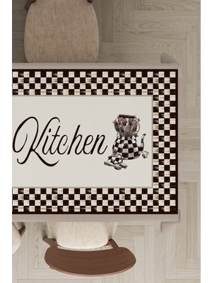 RugViva Leke Tutmayan Dokuma Elit Yıkanır Leke Tutmayan Kumaş Kitchen Masa Örtüsü MSO287