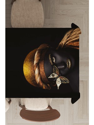 RugViva Leke Tutmayan Dokuma Elit Yıkanır Kumaş Arap Kızı Masa Örtüsü MSO129