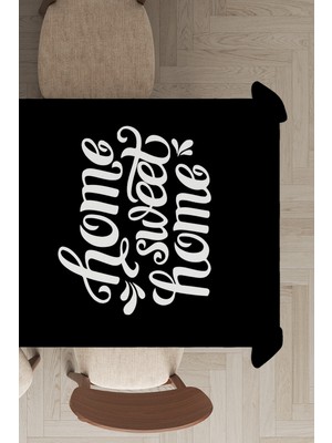 RugViva Yıkanır Leke Tutmayan Leke Tutmayan Dokuma Elit Kumaş Home Yazılı Masa Örtüsü MSO426