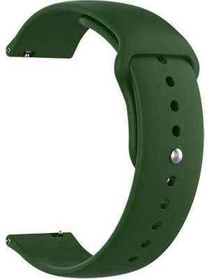  Apsuwa Fossil Gen 5 Carlyle Hr Uyumlu Kordon Mat Jel Silikon Saat Kordonu 22/qq--Koyu Yeşil