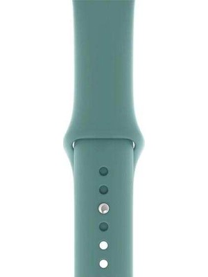  Apsuwa Apple Watch Sport 38MM Uyumlu Kordon Mat Jel Silikon Saat Kordonu 38/bb--Petrol Mavisi