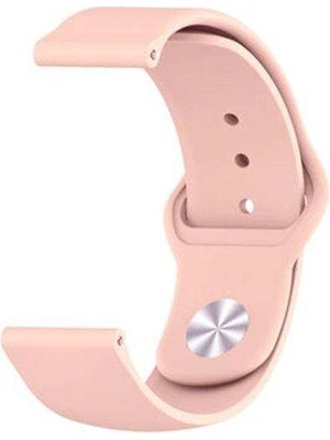 Apsuwa Fossil Gen 5 Carlyle Hr Uyumlu Kordon Lüx Silikon Saat Kordonu 22/K11--AÇIK Pembe