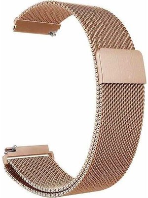  Apsuwa Fossil Gen 5 Carlyle Hr Uyumlu Kordon Metal Lüx Hasır Örgü Saat Kordonu 22/K12--ROSE Gold