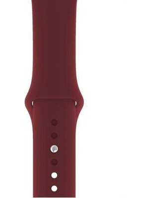  Apsuwa Apple Watch Se 44MM Uyumlu Kordon Mat Jel Silikon Saat Kordonu 44/bb--Mürdüm