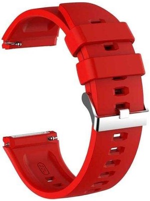 Apsuwa Fossil Sport Smartt Watch 43MM Uyumlu Kordon Gross Silikon Saat Kordonu 22/K26--KIRMIZI