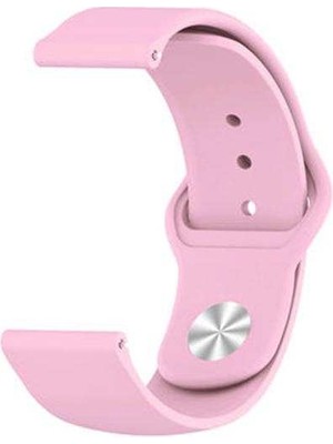 Apsuwa Fossil Sport Smartt Watch 43MM Uyumlu Kordon Lüx Silikon Saat Kordonu 22/K11--PEMBE