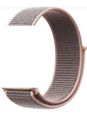 Apsuwa Fossil Sport Smartt Watch 43MM Uyumlu Kordon Velcro Kumaş Saat Kordonu 22/LM10--ROSE Gold